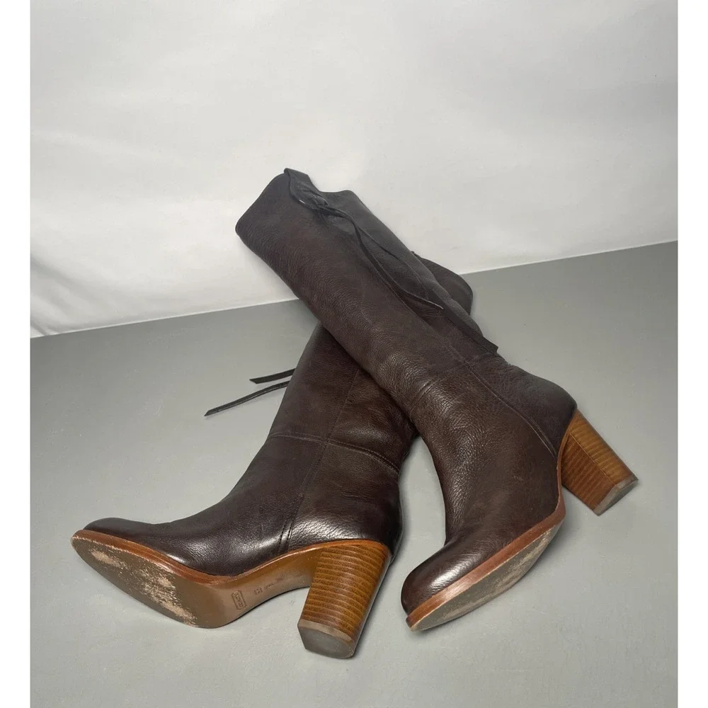 Coach Leather Knee High Boots 8.5